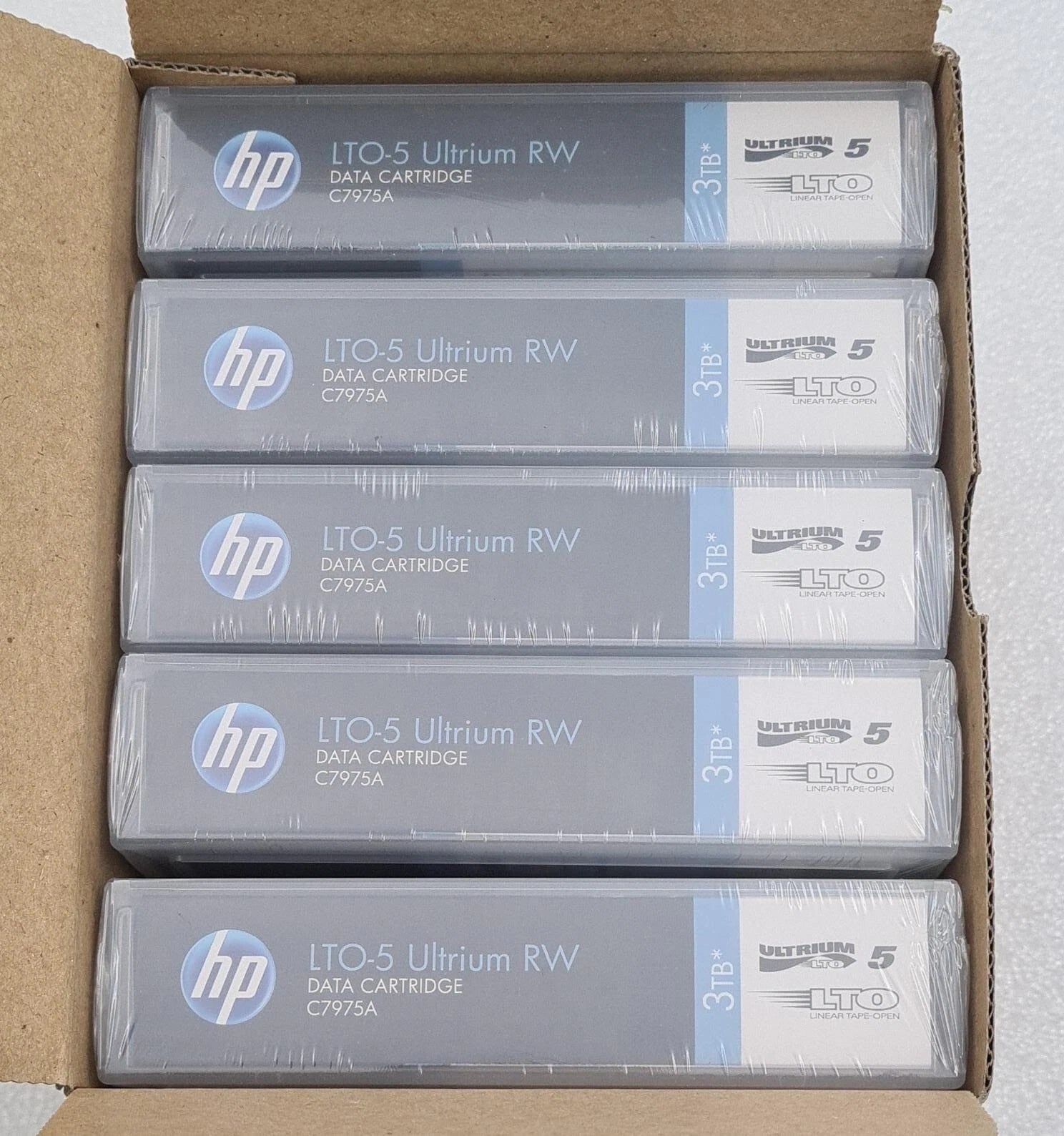[5-Pack] NEW - HP C7975A 3TB RW Data Tape Cartridge Ultrium LTO5 LTO 5