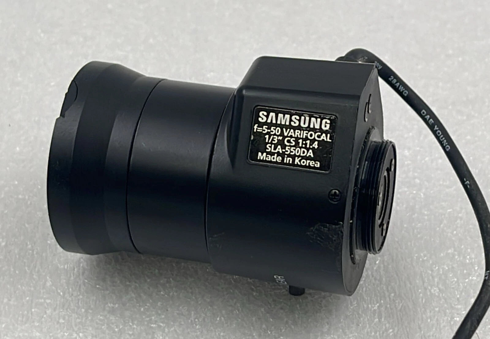 Samsung F=5-50 Varifocal 1/3" CS 1:1.4 SLA-550DA