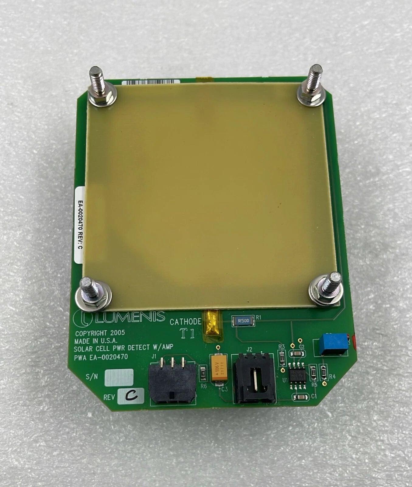 Lumenis SA-0026530-G LightSheer Duet Solar Cell Power Detector Calibration Port