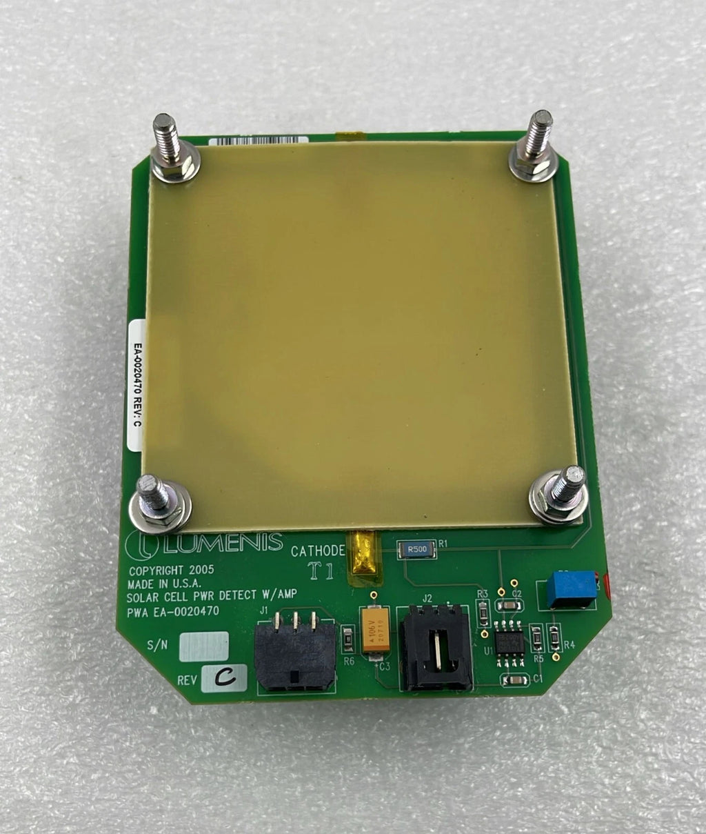 Lumenis SA-0026530-G LightSheer Duet Solar Cell Power Detector Calibration Port