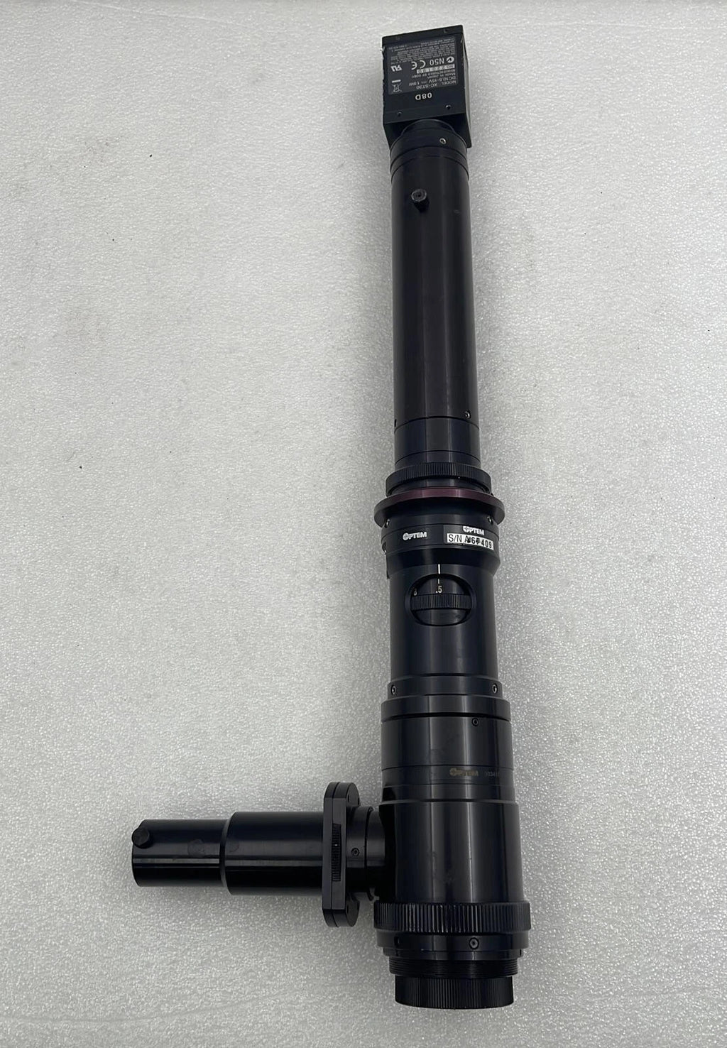 OPTEM 80-02-19 Optical Microscope Zoom Scope 330200 331220 303410 W/Sony XC-ST30