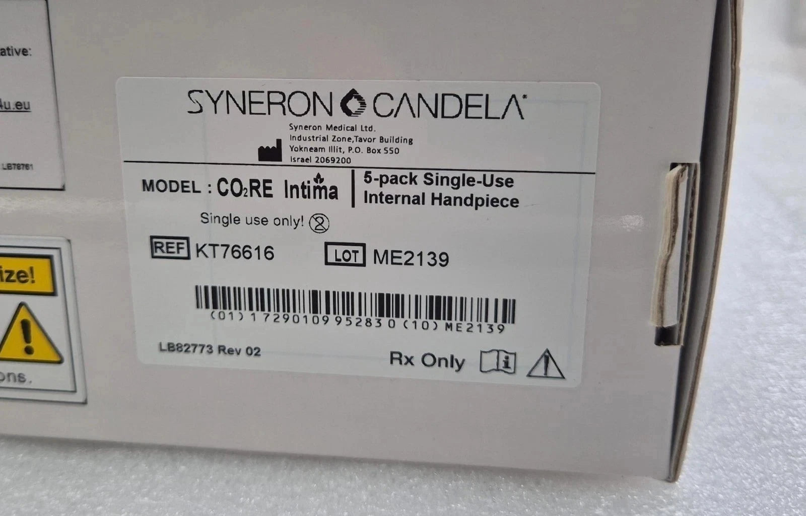 5 PACK- SYNERON CANDELA CO2RE Intima Internal Handpiece KT76616 Sterile Disposable AS89734