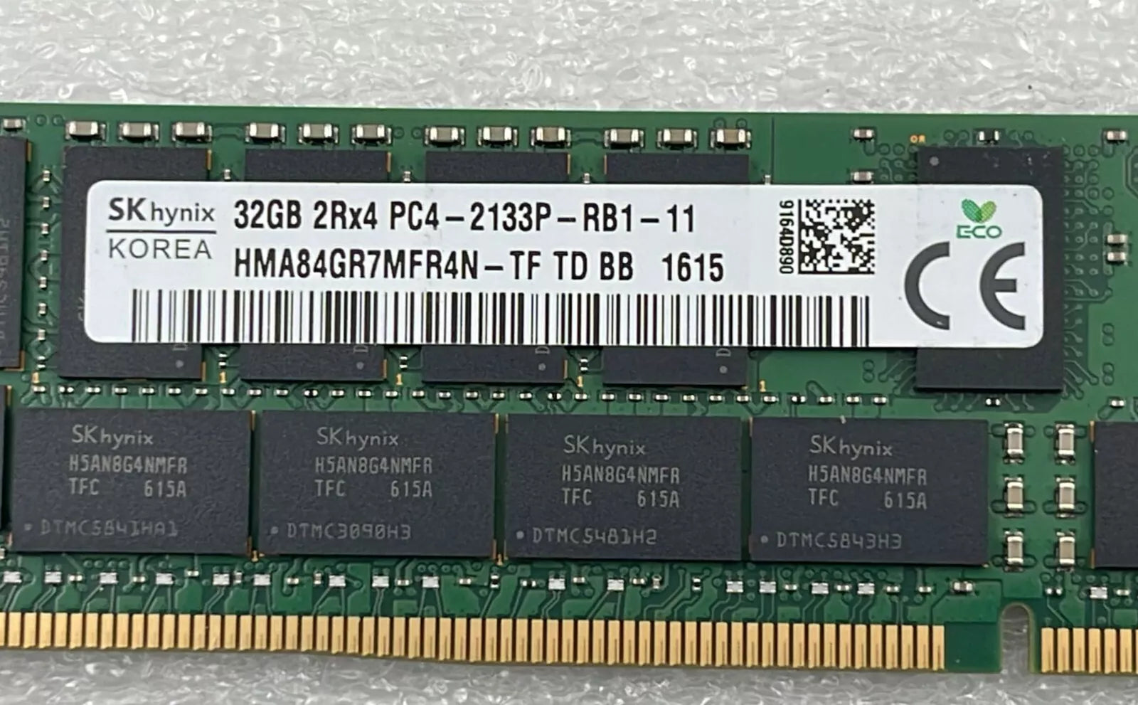 [LOT 8 PCS] SK Hynix 32GB 2Rx4 PC4-2133P-RB1 HMA84GR7MFR4N-TF Server Memory RAM
