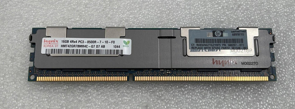 [LOT 16 PCS] SK HYNIX 16GB 4Rx4 PC3-8500R HMT42GR7BMR4C-G7 Server Memory RAM