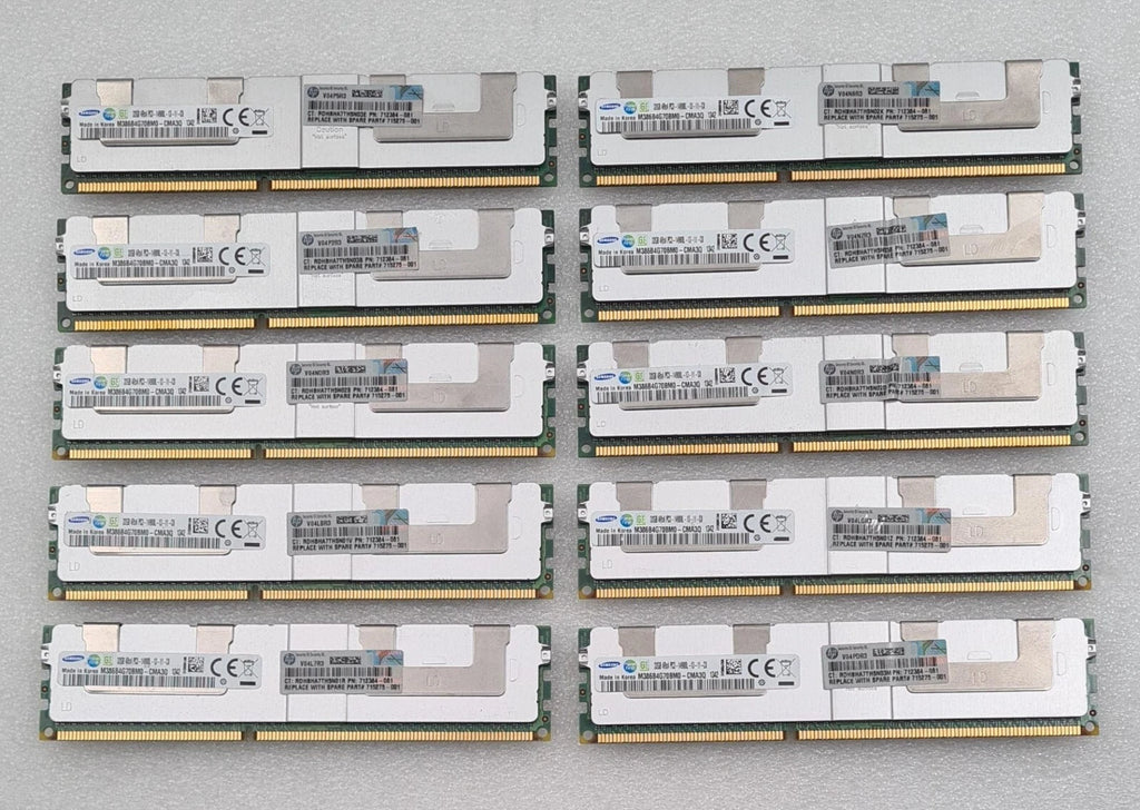 [LOT 10] 32GB 4Rx4 PC3-14900L M386B4G70BM0-CMA3Q DDR3 ECC LR LRDIMM Memory RAM