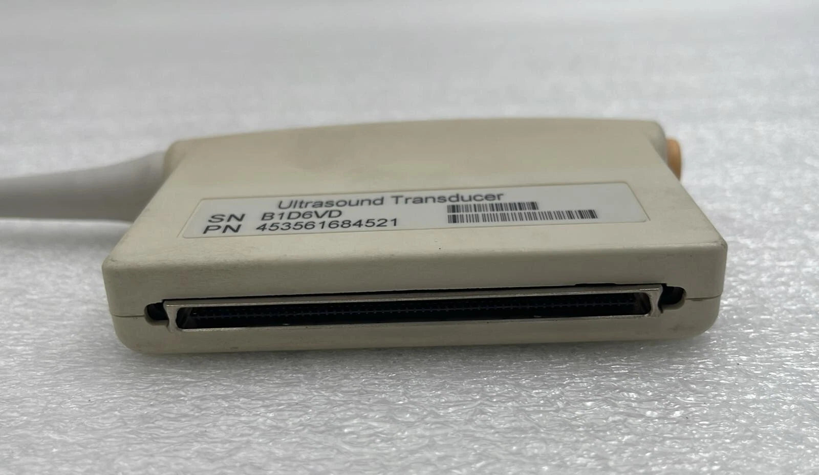 Philips C8-4v ultrasound probe connector interface close-up