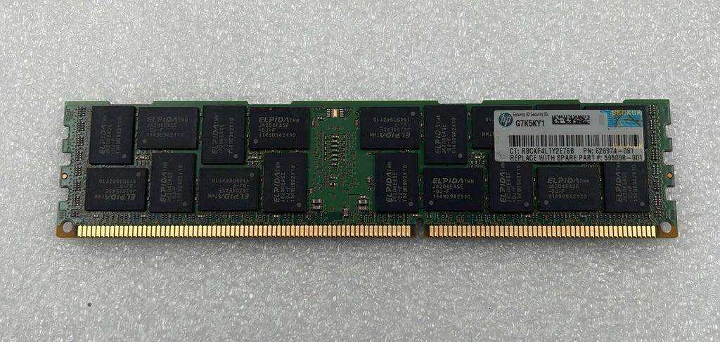 [LOT 8] ELPIDA 16GB 2Rx4 PC3L-10600R DDR3 Server Memory RAM EBJ17RG4EAFD-DJ-F
