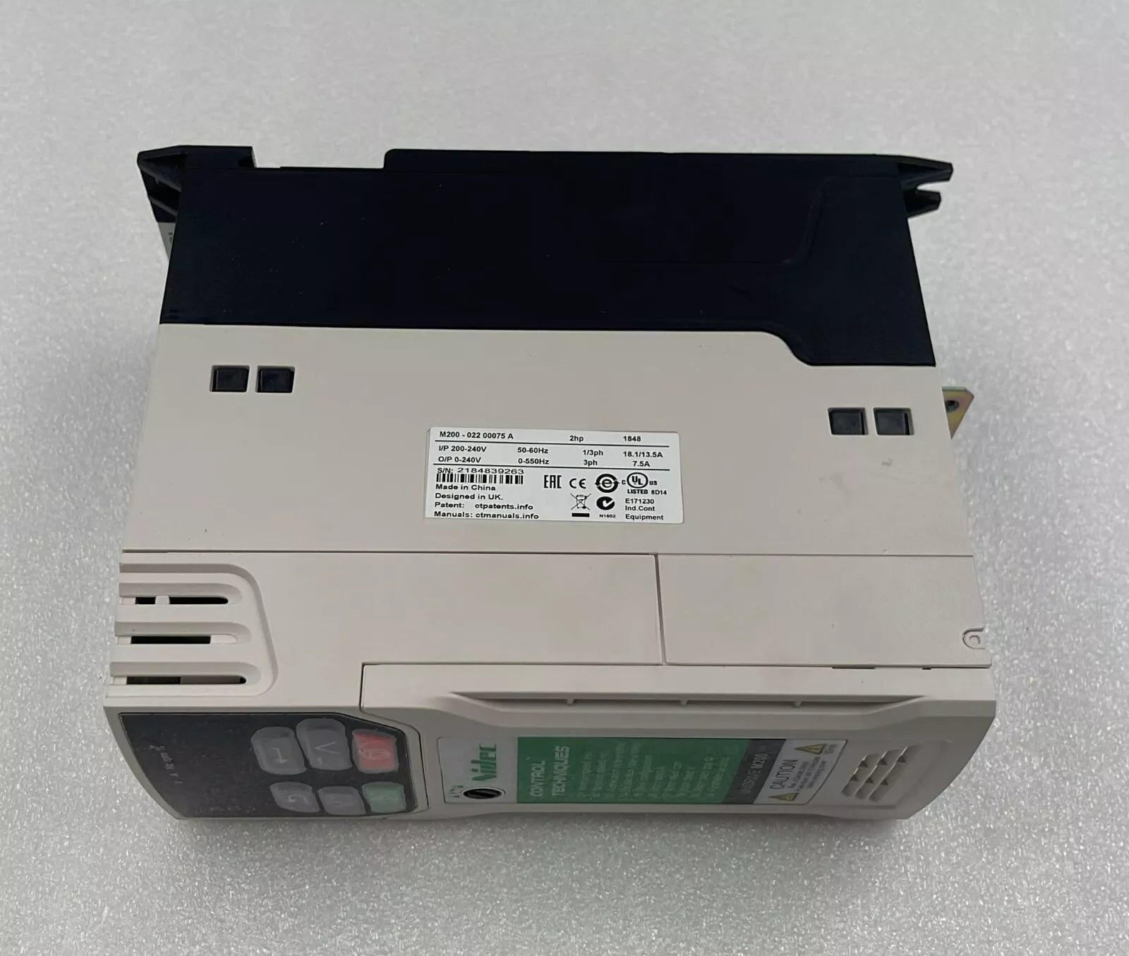 Nidec Control Techniques UNIDRIVE M200-022 00075 A