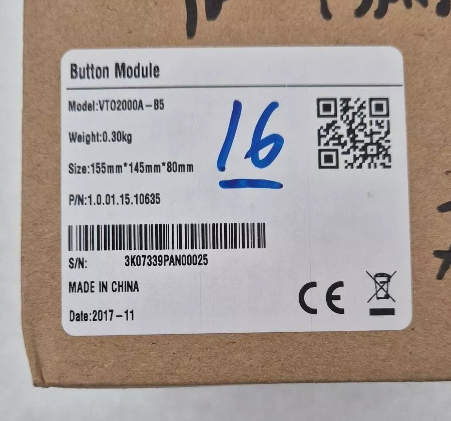 **NEW** Dahua VTO2000A-B5 5-Button Module for Modular IP Intercom System