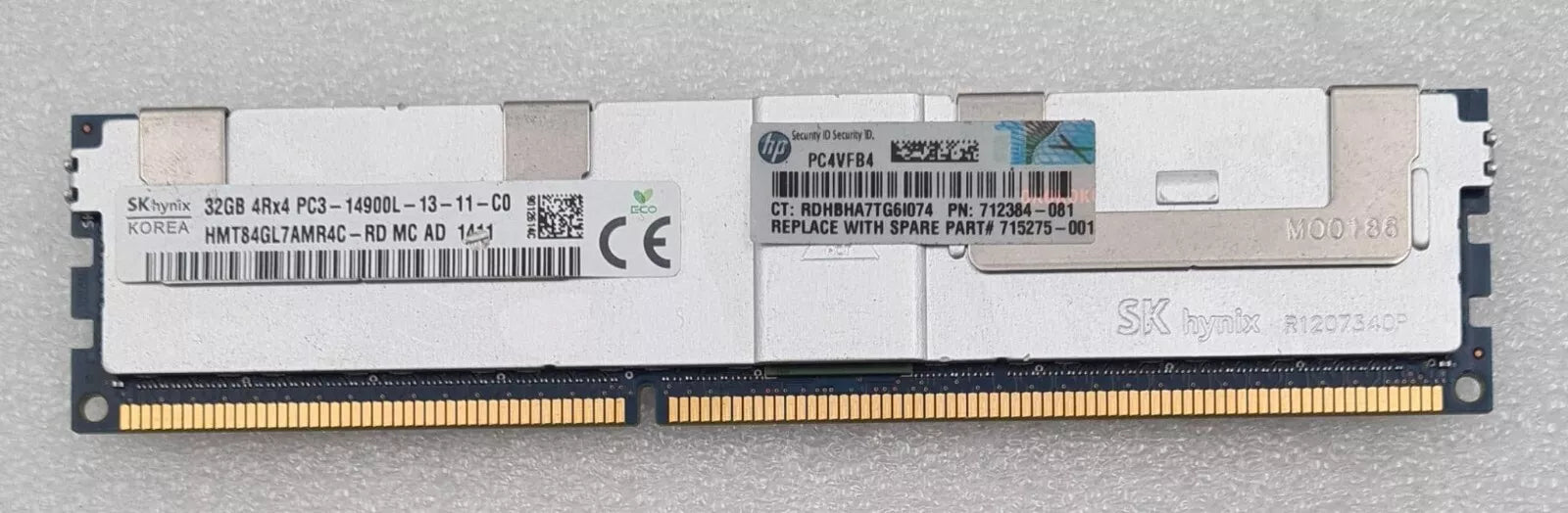 [LOT 10] SK Hynix 32GB 4Rx4 PC3-14900L HMT84GL7AMR4C-RD ECC REG Server RAM