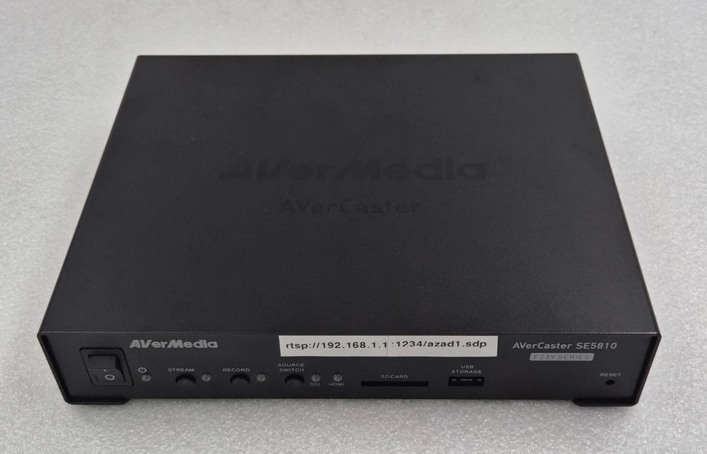 AVerMedia Avercaster SE5810 F239 Series Streaming Box Media Live Device 12V