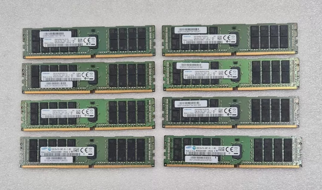 LOT 8 PCS- SAMSUNG 32GB 2Rx4 PC4-2400T M393A4K40BB1-CRC4Q DDR4 Memory Server RAM