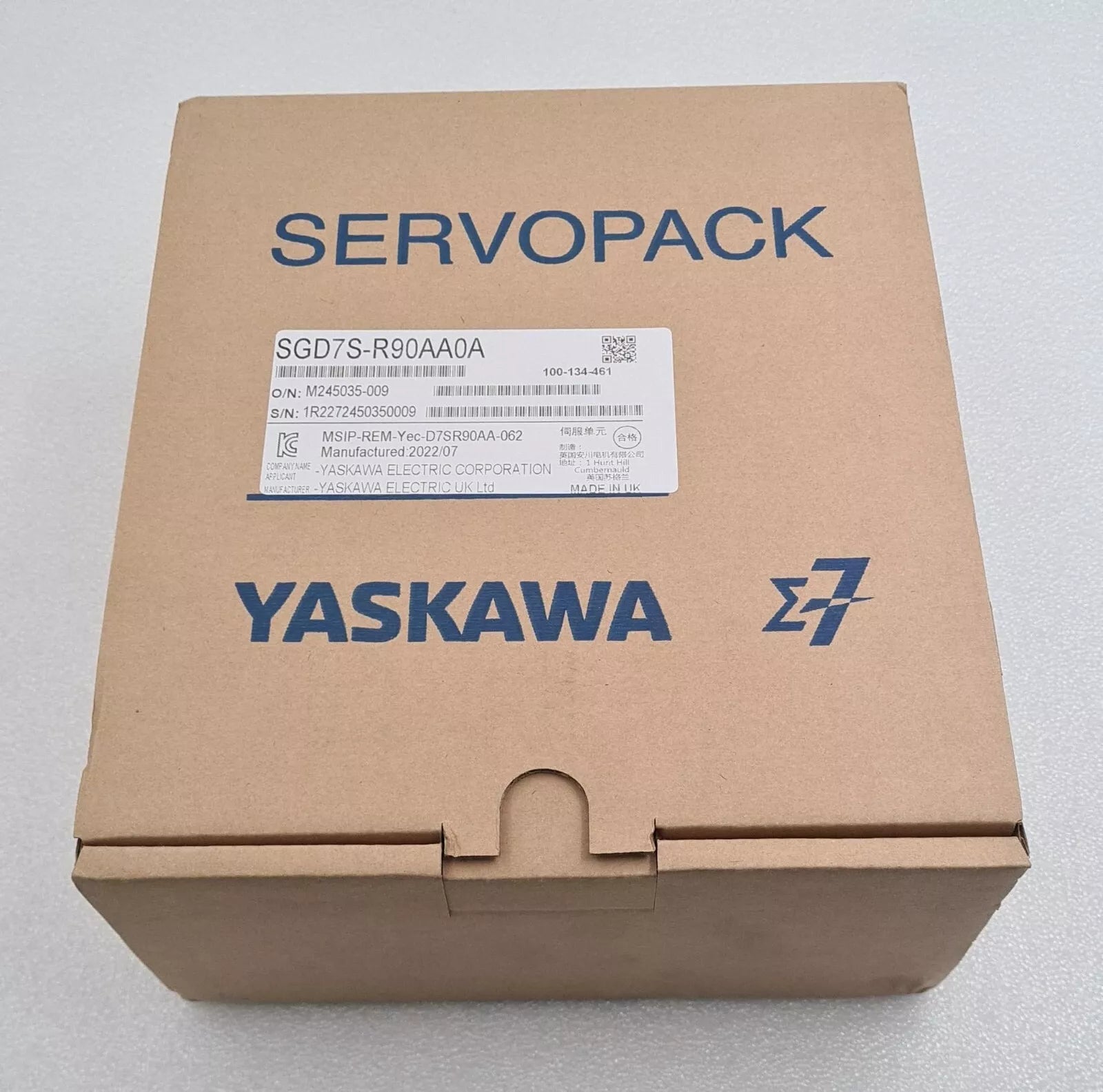 NEW - YASKAWA SERVOPACK SGD7S-R90AA0A Servo Driver 200V