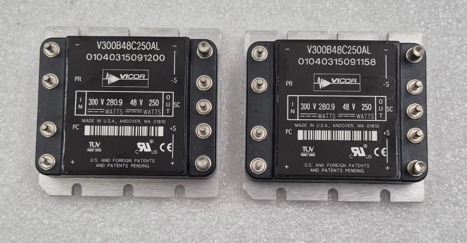 [LOT OF 2 PCS] VICOR V300B48C250AL Power Supply Module