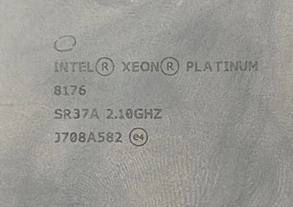 Intel Xeon Platinum  8176 SR37A 2.10GHZ CPU Processor