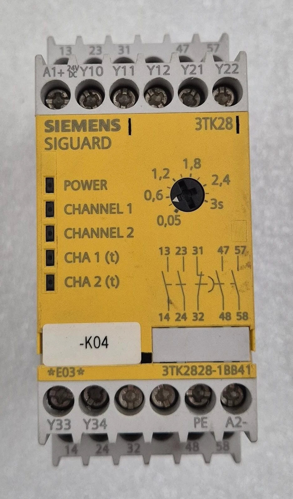SIEMENS SIGUARD 3TK28 3TK2828-1BB41 24VDC *E03* Safety Relay