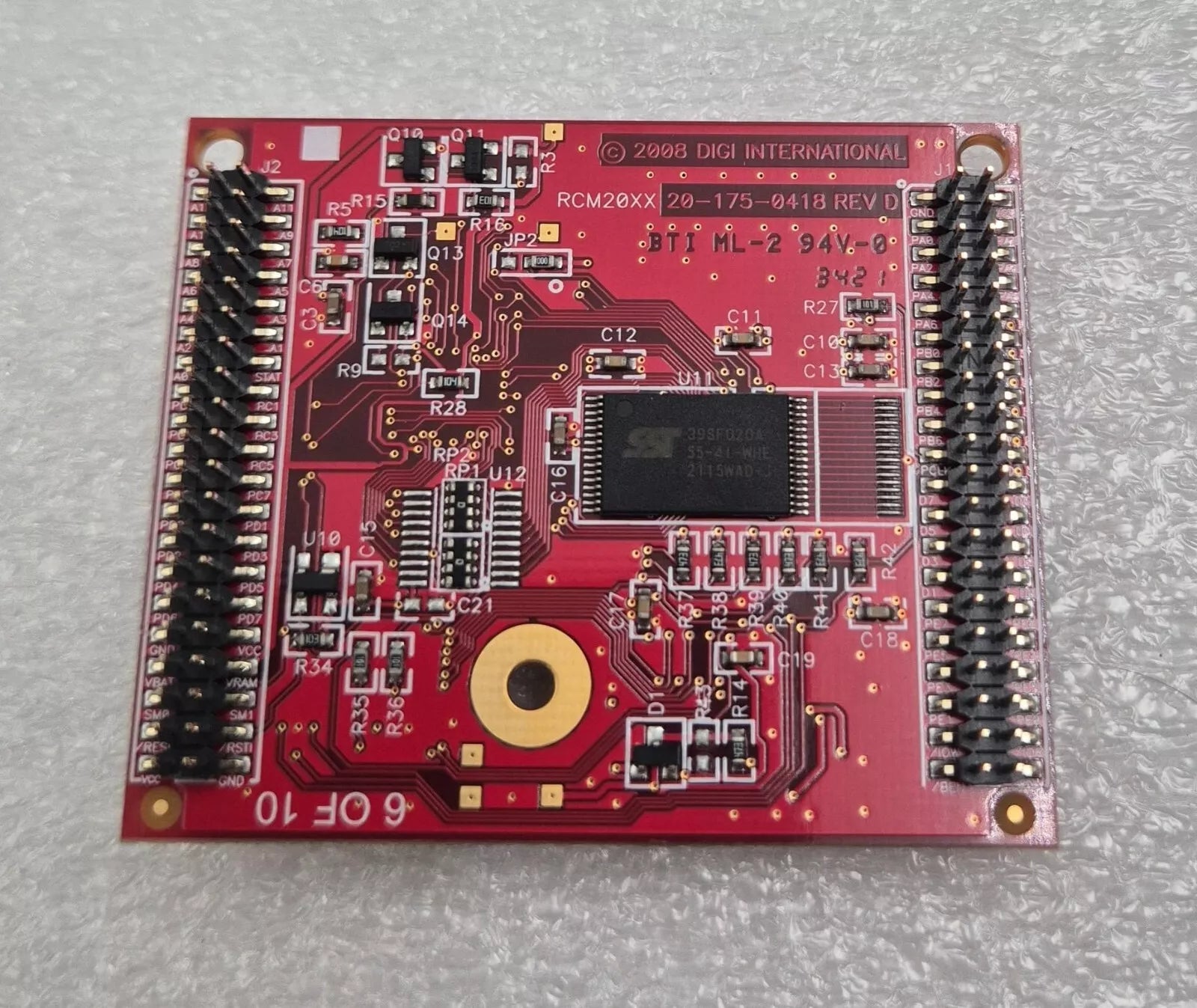 Digi International RCM20XX (1P) 20-101-0383 Rabbit Board Micro Controller