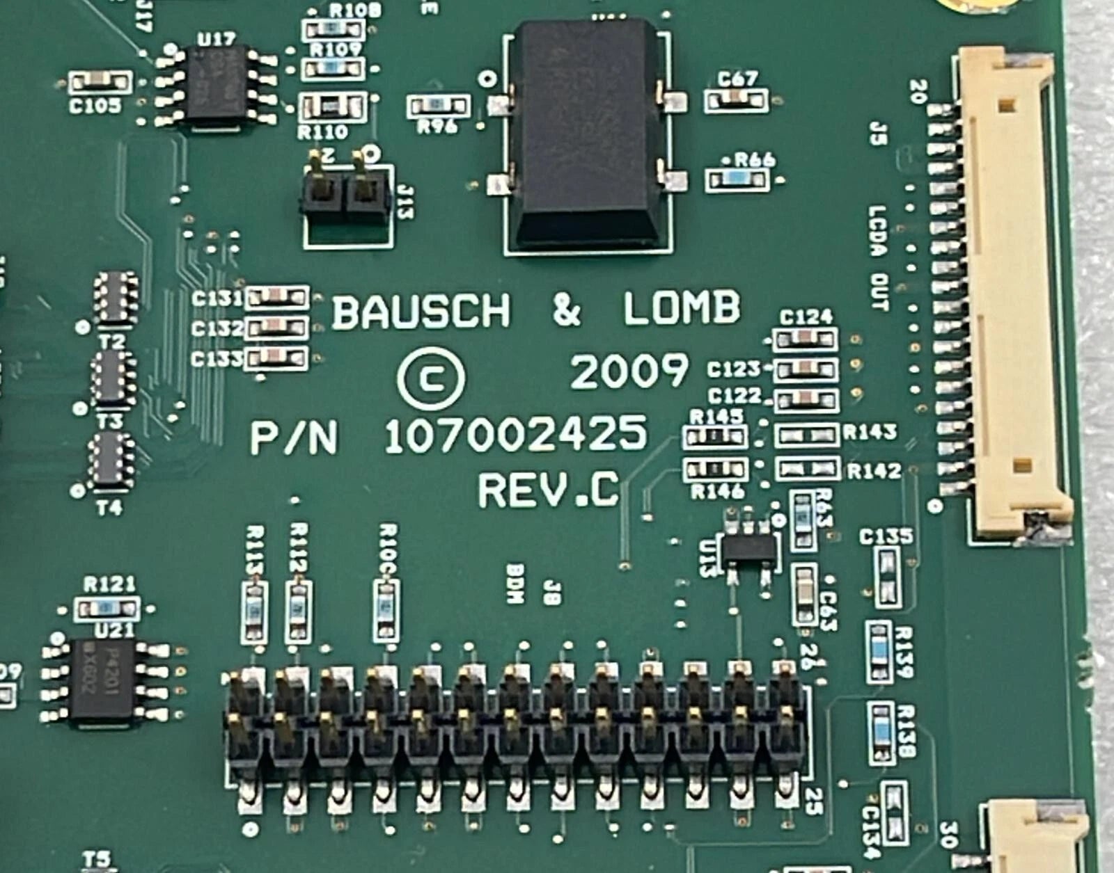 Bausch & Lomb Stellaris 107002425 PCB LCD Monitor Screen Panel Board 2009
