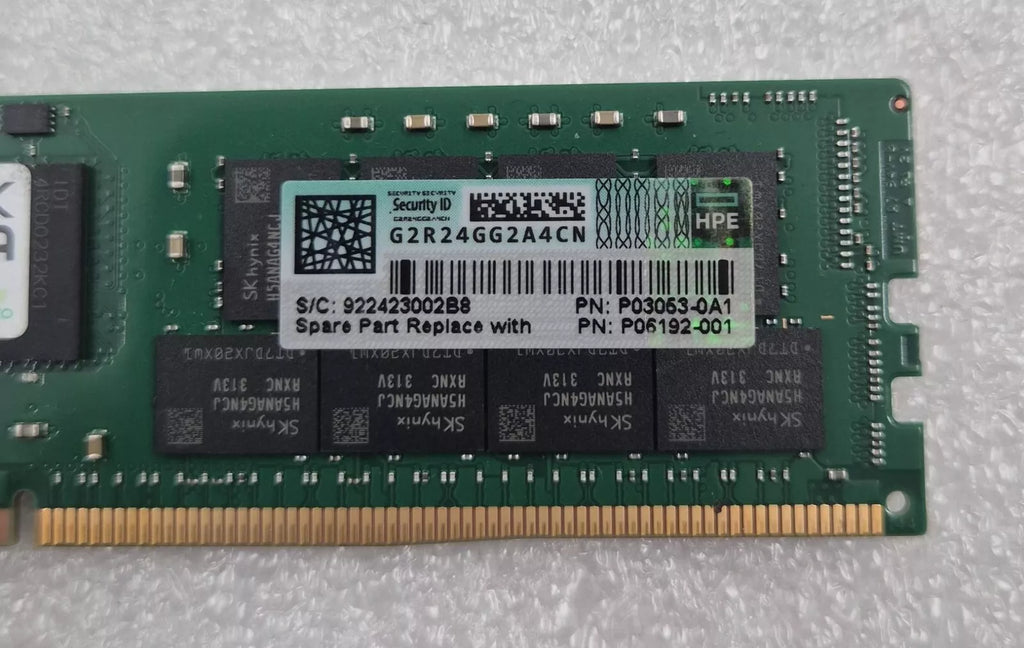 SK Hynix 64GB 2Rx4 PC4-3200AA HMAA8GR7CJR4N-XN Server Memory RAM *HPE P03053-0A1