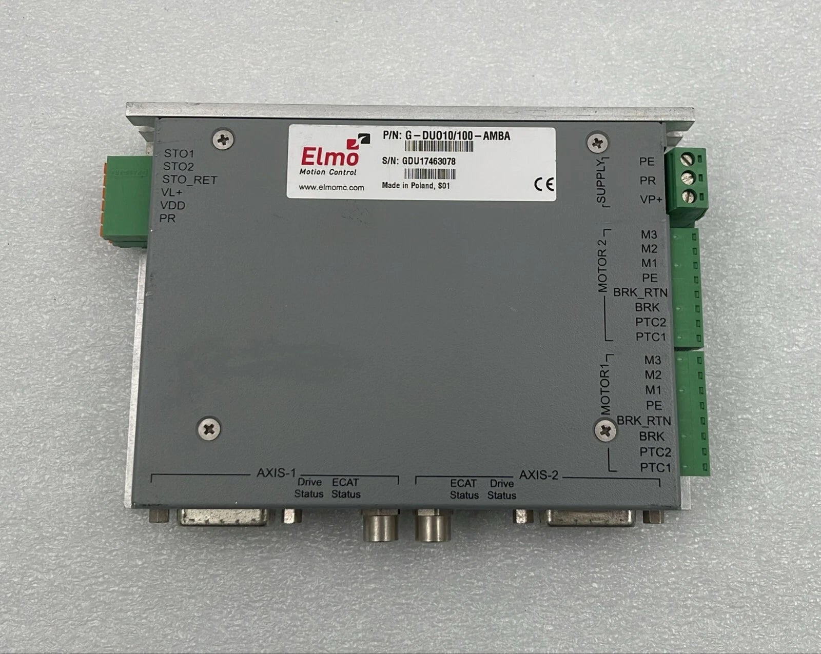 Elmo Motion Control G-DUO10/100-AMBA Servo Drive