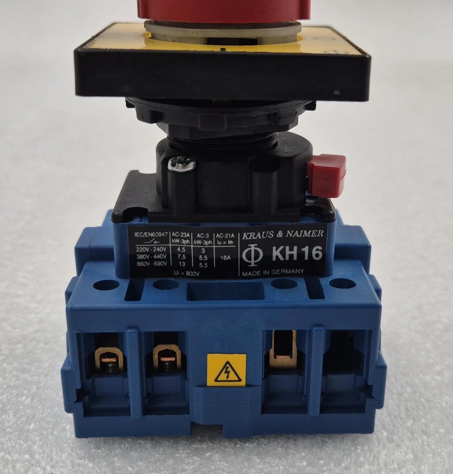 KRAUS & NAIMER KH16 DISCONNECT POWER CONTROL SWITCH ON-OFF