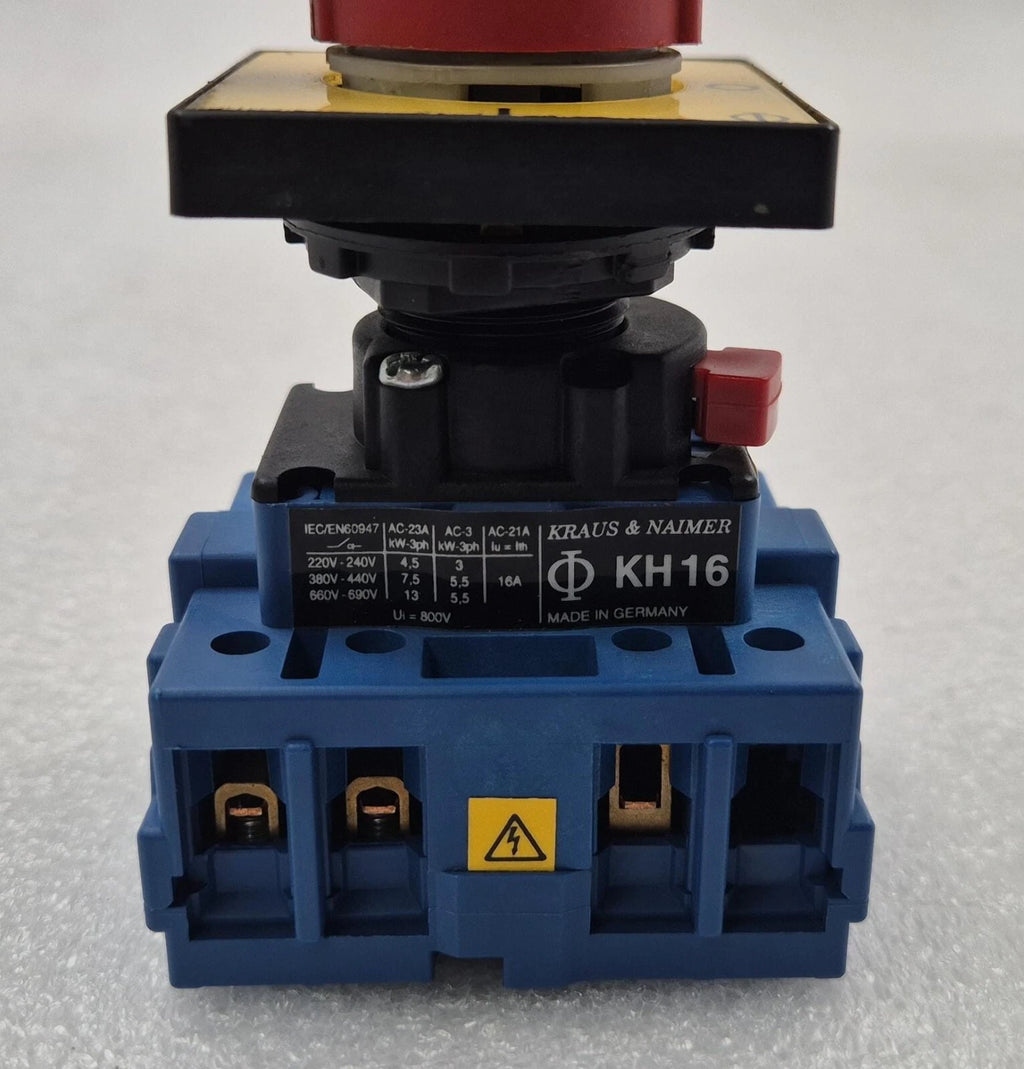 KRAUS & NAIMER KH16 DISCONNECT POWER CONTROL SWITCH ON-OFF
