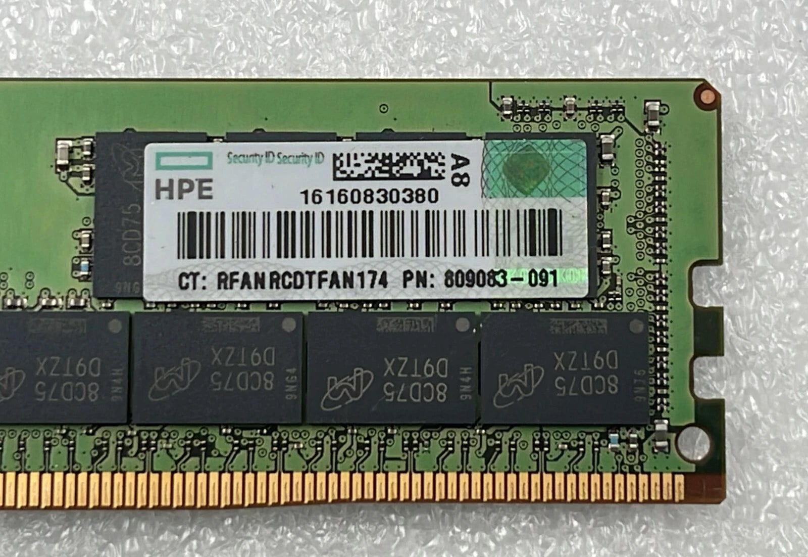 [LOT 8 PCS] MICRON 32GB 2RX4 PC4-2400T MTA36ASF4G72PZ-2G3D1QK RAM HP 809083-091