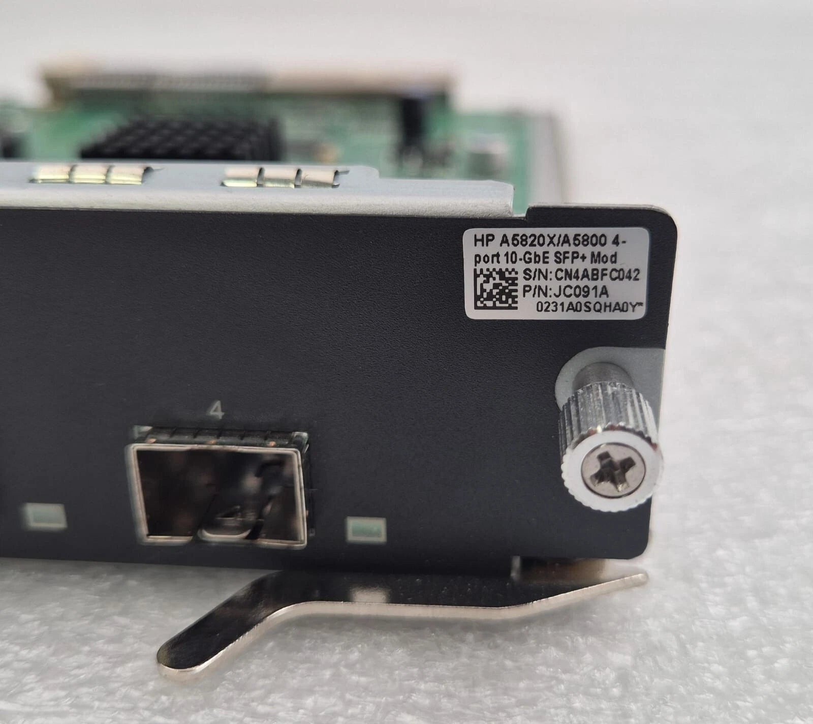 HP LSW1SP4P LSW1SP4P0 JC091A 4-port 10GbE SFP+ Switch Expansion Board