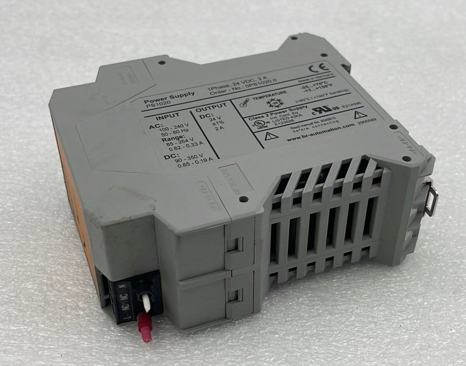 B&R Automation PS1020 Power Supply 0PS1020.0 1-Phase 24 VDC 2A