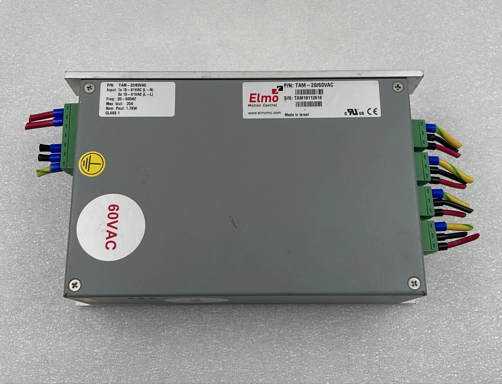 Elmo Motion Control TAM-20/60VAC Power Supply Module