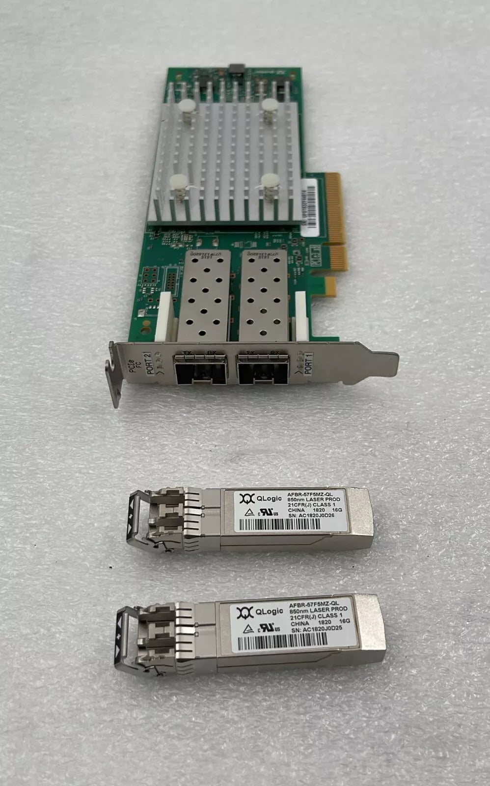 Lenovo Qlogic QLE2692-LNV Dual Port W/ 2x 16GB SFP+ Host BUS