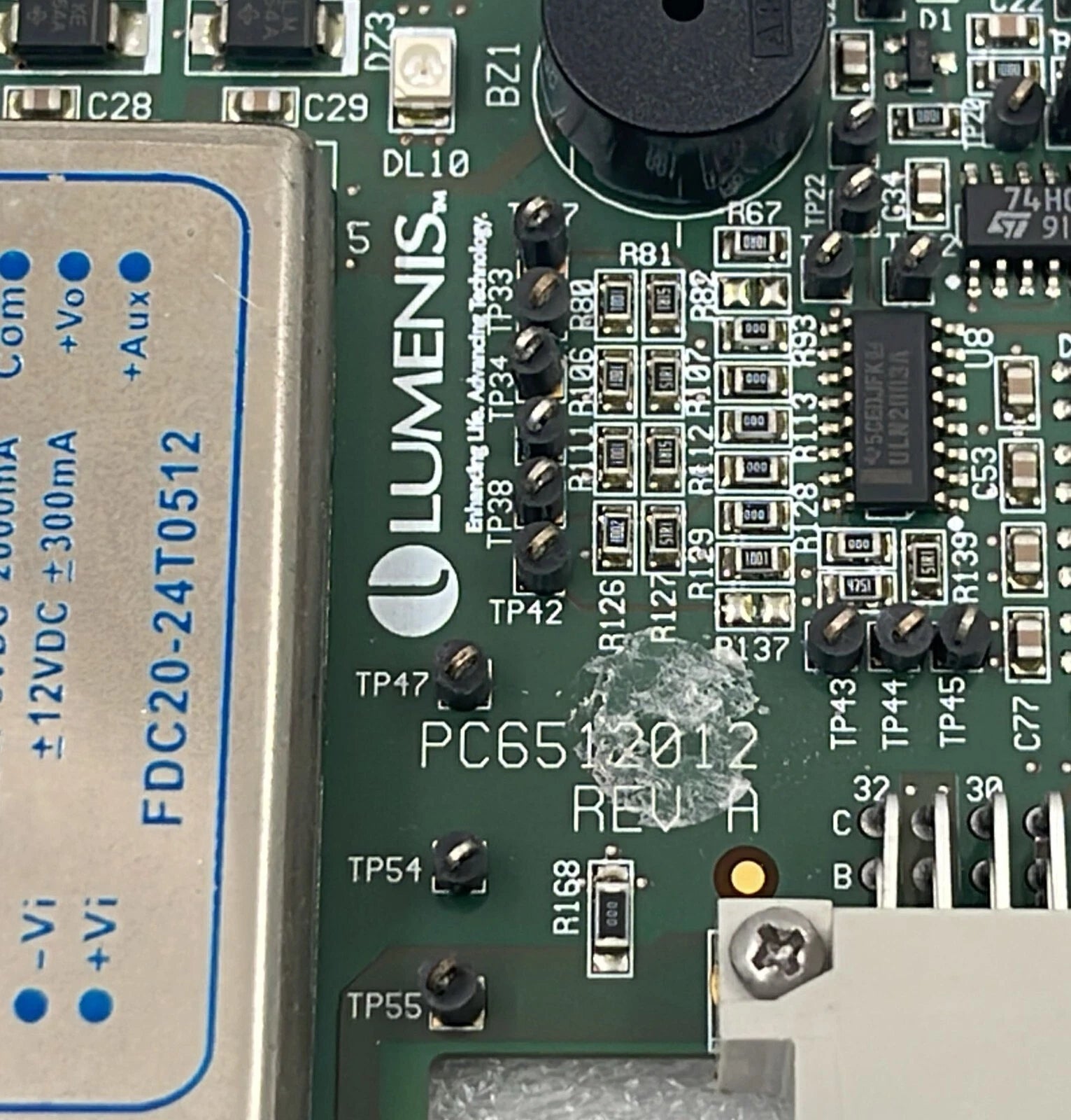 Lumenis Lume One EA6512005-A PCA Controller 1 Sam-A Board PC6512012