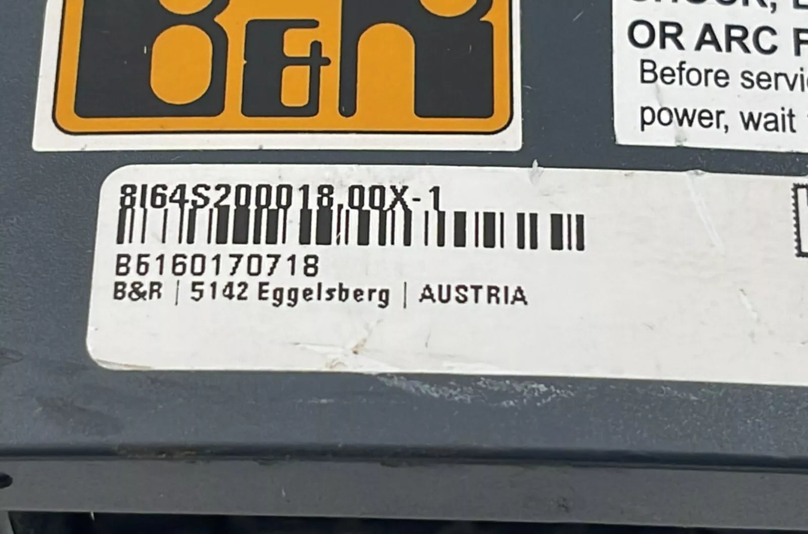 B&R Automation ACOPOSinverter X64 8I64S200018.000-1 0,18kW 0,25HP V5.1