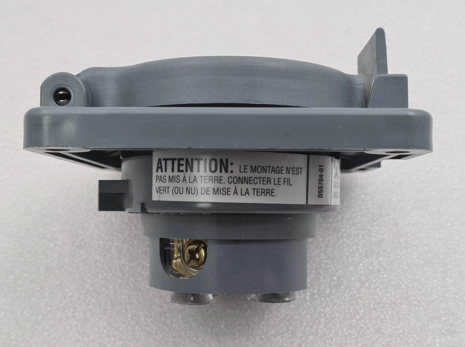 HUBBELL HBL2640SW Watertight Safety-Shroud Twist-Lock Receptacle 30A 480V 3-Wire