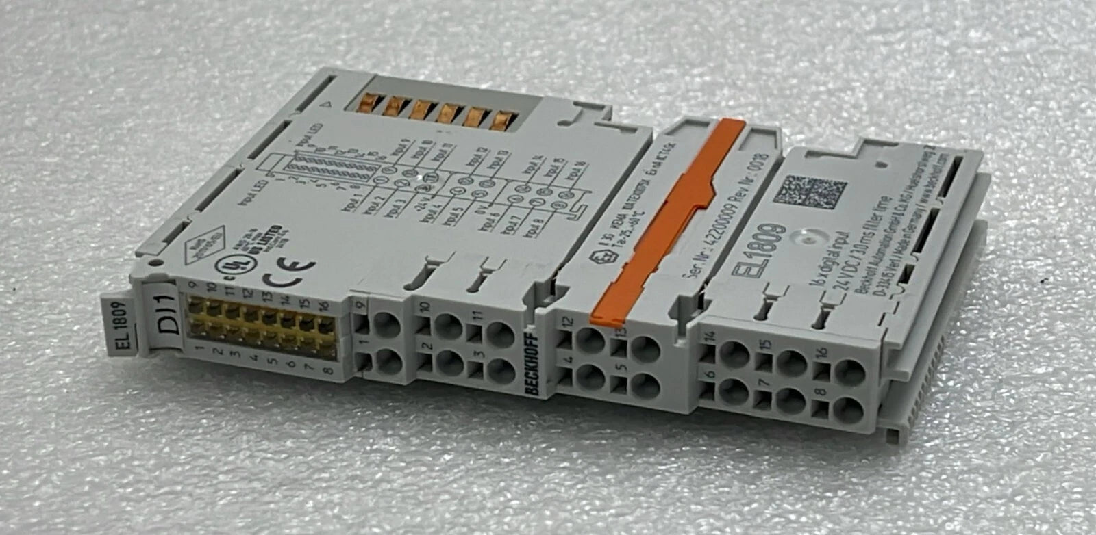 [LOT 3 PCS] Beckhoff EL1809 EtherCAT 16-Channel Digital Output Terminal Module