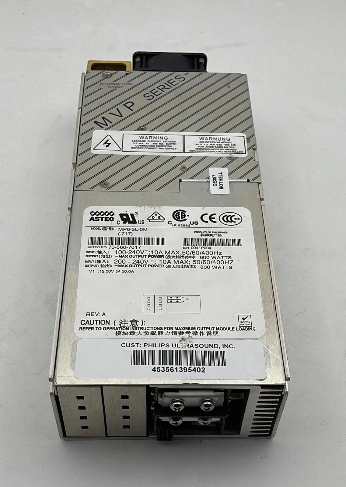 ASTEC MVP SERIES MP6-3L-0M 73-560-7016 Power Supply 800W