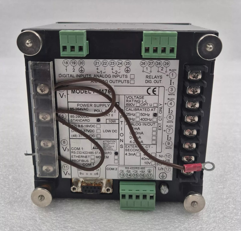 SATEC PM175 Power Quality Analyzer Module **FOR PARTS**