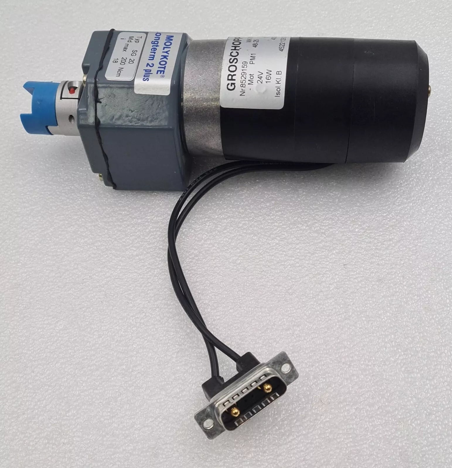 GROSCHOPP WK 1086202 MOT PM1 48-25 MOTOR 24V W/ GEAR SG 20 for Philips