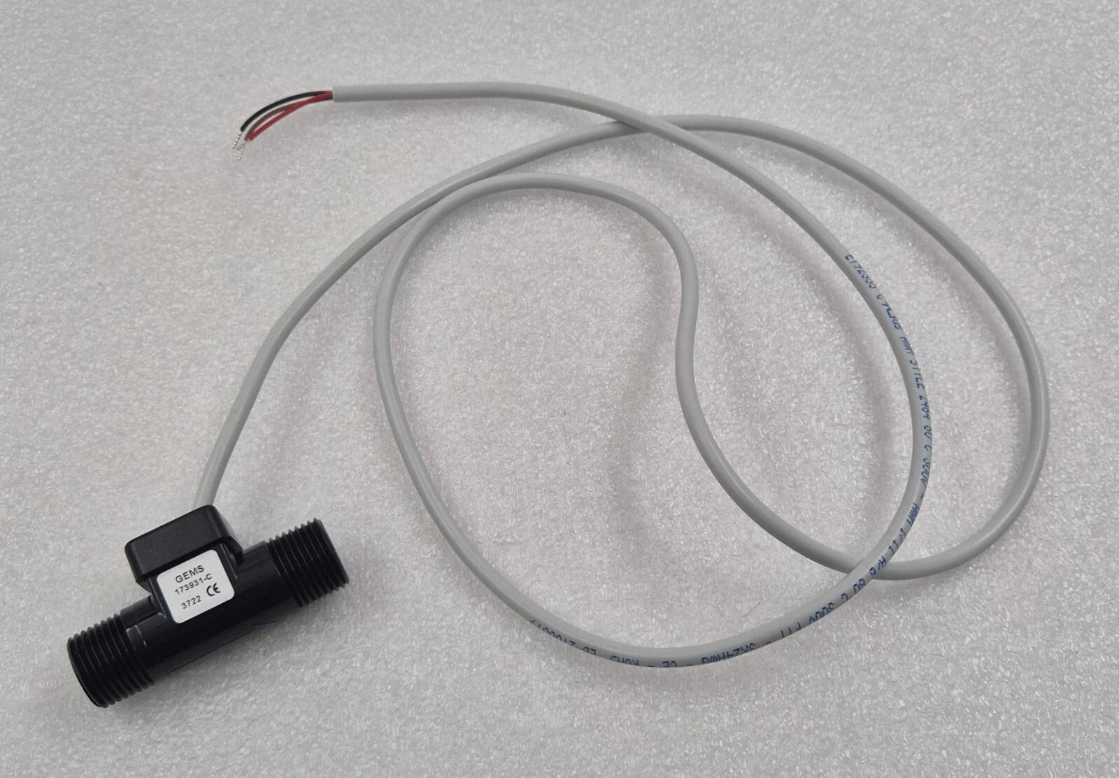 GEMS Sensors 173931-C Flow Rate Sensor Turbine 0.13-1.3 GPM Max Ft-110 3/8˝