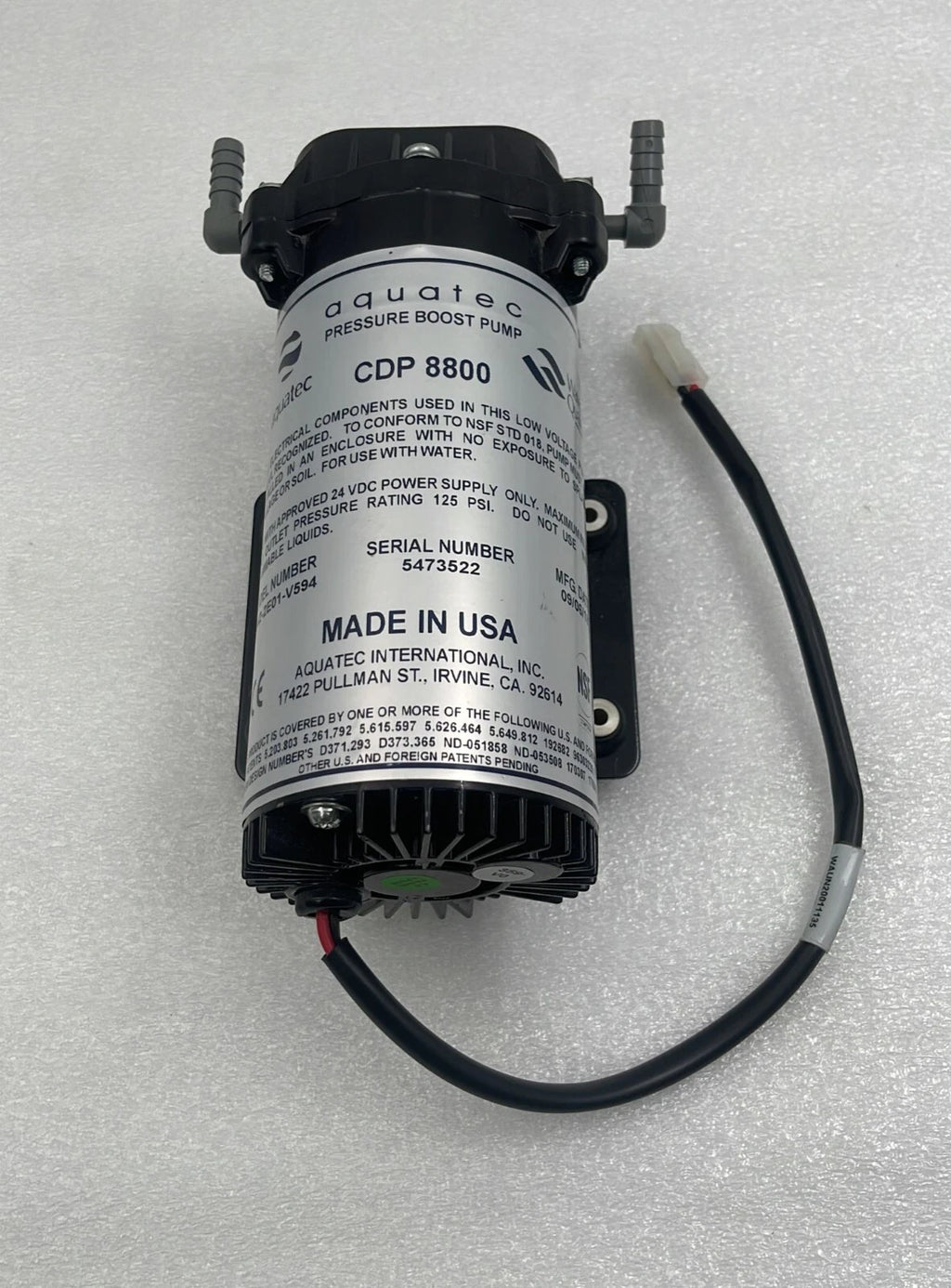 Aquatec CDP 8800 8842-2E01-V594 high flow water pressure booster pump