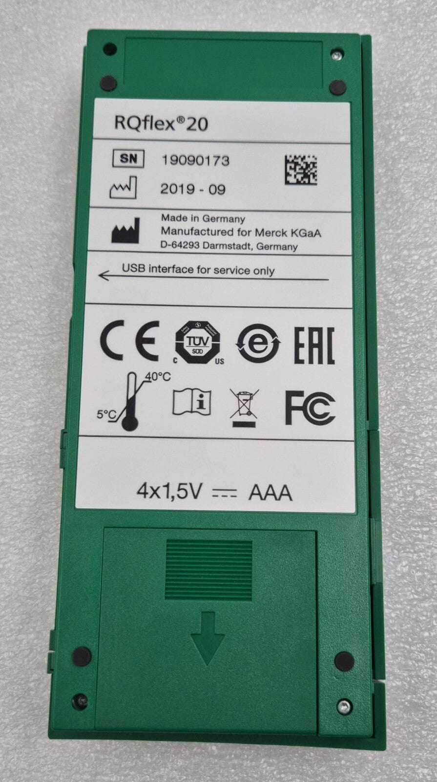 Merck Millipore Sigma Handheld Reflectometer RQflex 20 **FOR PARTS**