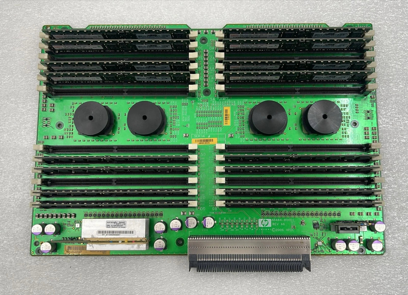 HP AB464-60101 Memory Carrier Board 24-Slot W/ 16 Hynix 2GB 1Rx4 PC2-5300p