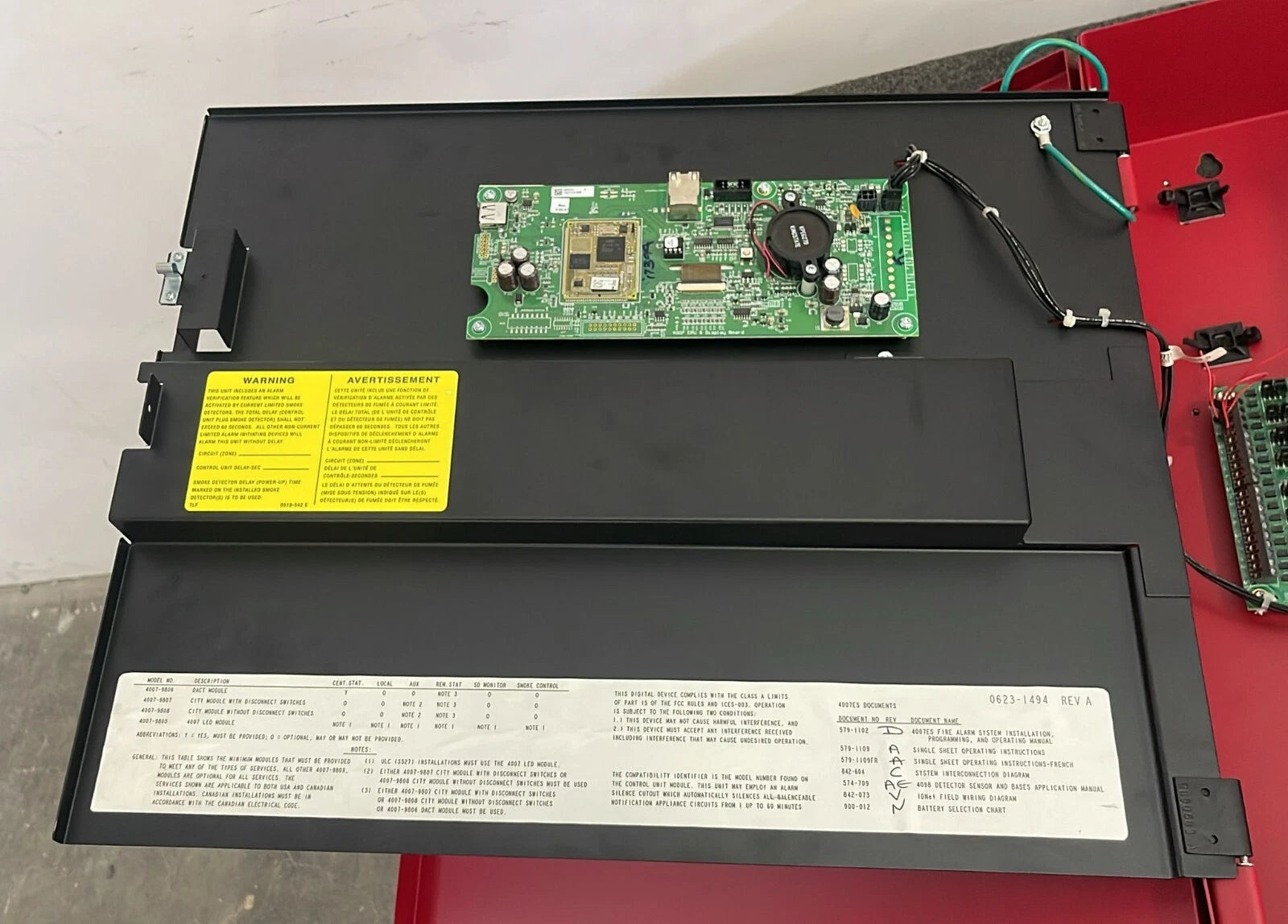 Simplex 4007es Fire Alarm Control Panel 4007-9101