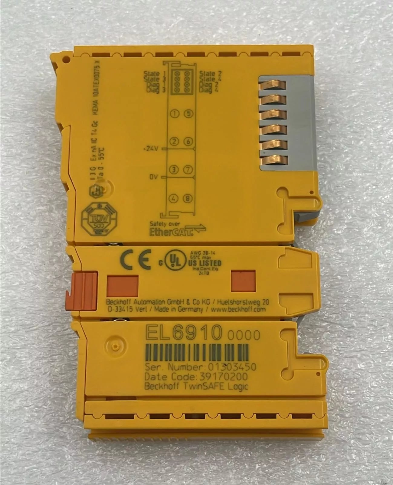 BECKHOFF EL6910 TwinSAFE Logic Module EtherCAT