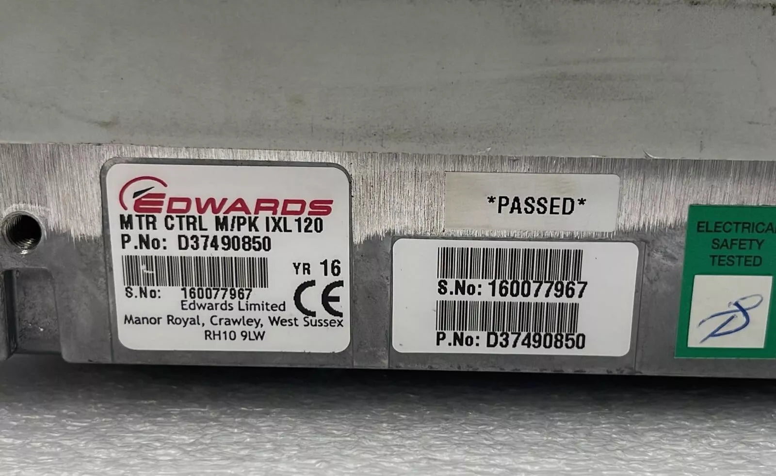 Edwards D37490850 MTR CTRL M/PK IXL 120 Dry Pump Controllers Vacuum