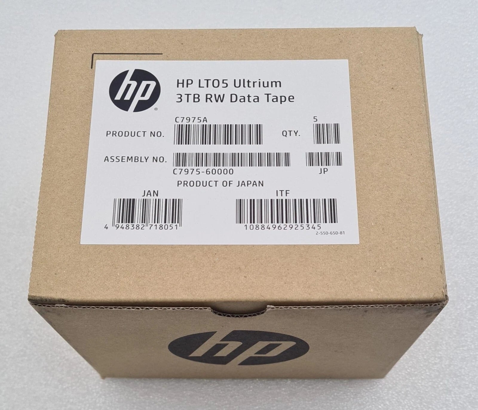 [5-Pack] NEW - HP C7975A 3TB RW Data Tape Cartridge Ultrium LTO5 LTO 5