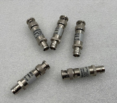 Lot of 5 Telegartner J01006A0013 50-ohm RF through terminations