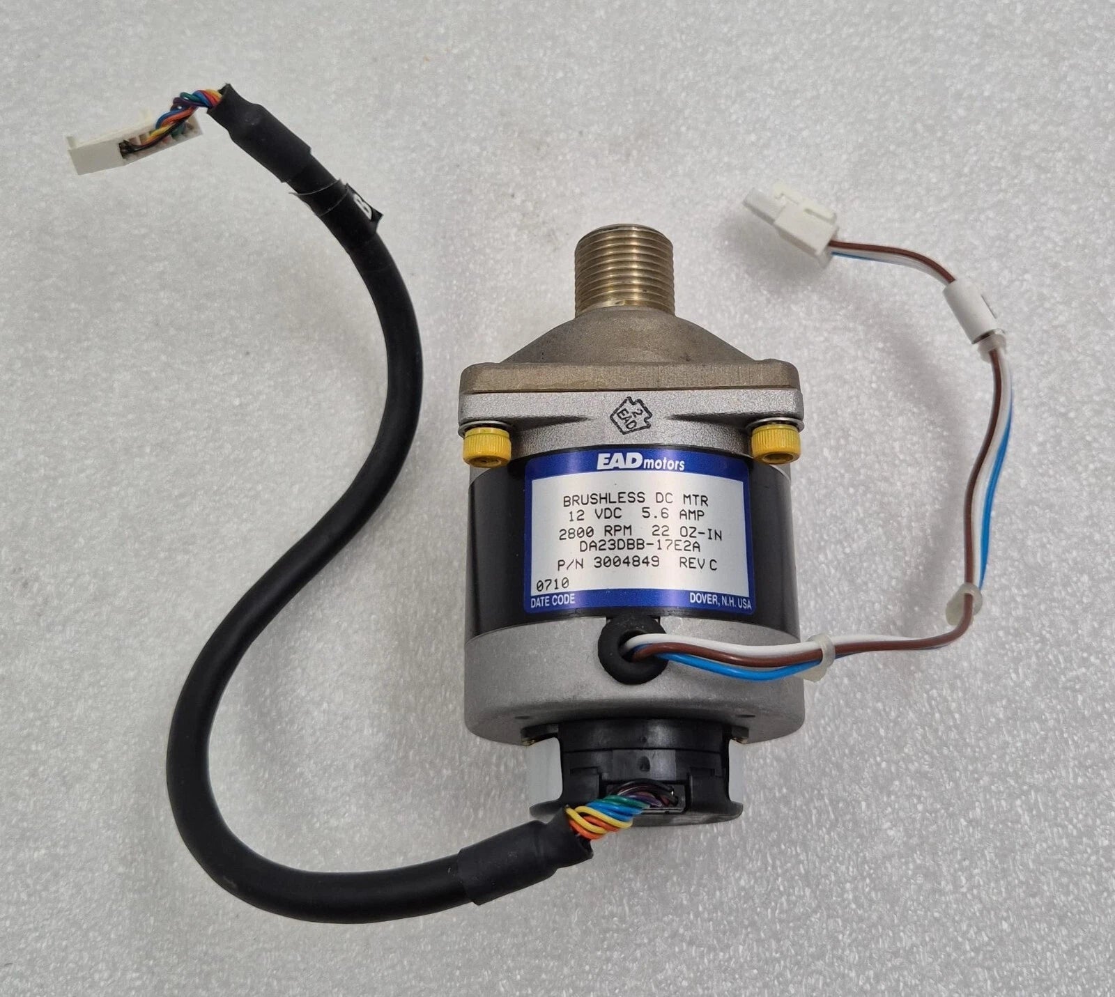 EAD Motors Brushless DC MTR Motor DA23DBB-17E2A 3004849 12VDC 5.6 AMP 2800 RPM
