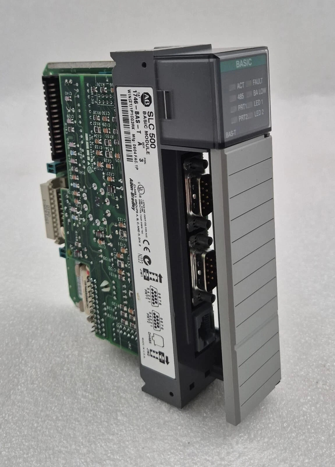 AB Allen-Bradley SLC 500 BASIC MODULE 1746-BAS-T 40846-244-06A A40851-150 40851