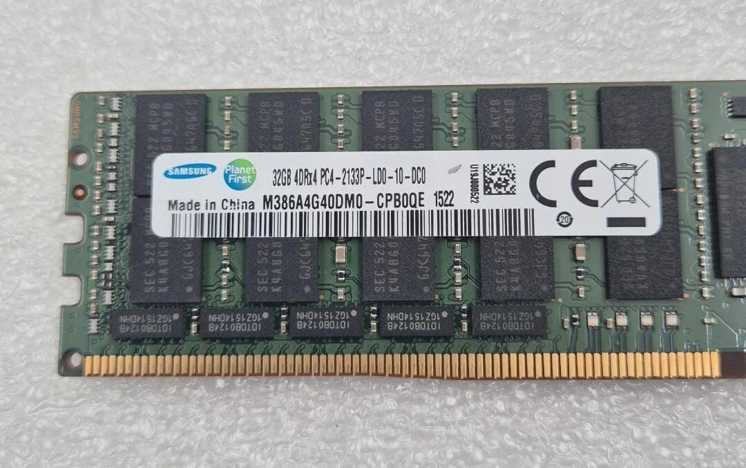 [LOT 7 PCS] SAMSUNG 32GB 4DRx4 PC4-2133P M386A4G40DM0-CPB0QE DDR4 Memory RAM